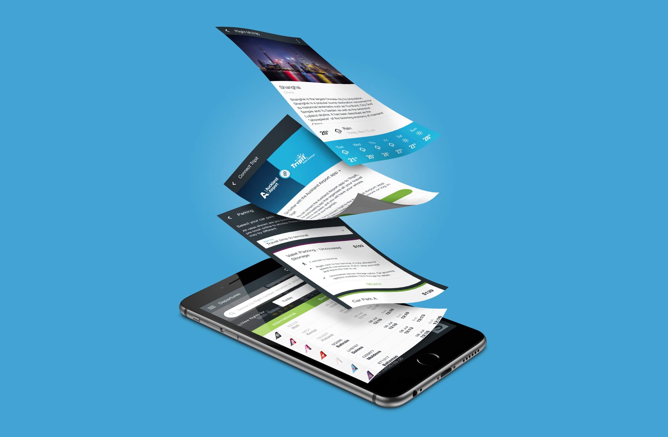 Auckland Airport App — project image 2