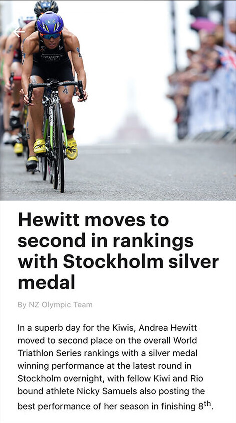 NZ Olympic Team App — project image 6