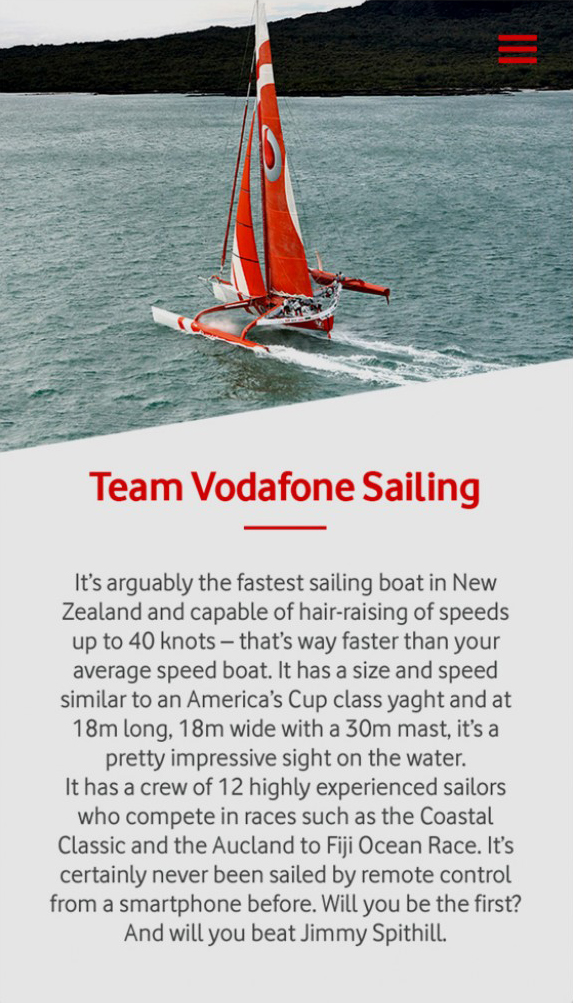 Vodafone Sailing Game — project image 6